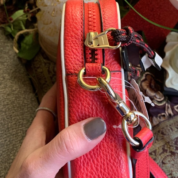 SOLD⛔️Authentic COACH LEATHER COLORBLOCK Phone/card Crossbody - Picture 6 of 14